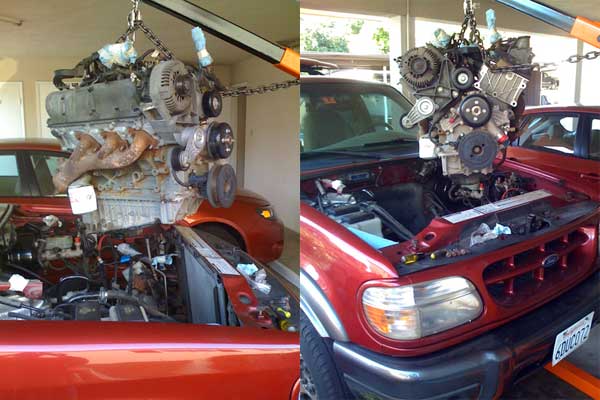 Ranger SOHC engine swap notes | Ford Explorer and Ford ... hoist crane transmission diagram 